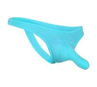 Sexy String for Men, Ultra Thin Seamless Thong Men's G-Strings, Underwear with Bulge Pocket, Briefs, Low Waist Sports Briefs, Lightweight Breathable Jockstrap for Home and Sex, Green, S