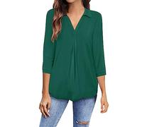 Sexy Tops for Plus Size Women White Long Sleeve Blouse Graduation Gifts Camping Womens Plus Size Casual Tops V Neck Short Sleeve Shirt Solid Blouses Tunic Tops Sale Clearance Items Under 5 Pounds