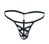 Sexy Underwear Men's Slow Sexy Waist Ice Male G Strings Men's Silk Micro Green Lingerie Set, black, One Size