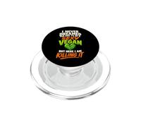 Sexy Vegan Killin' It Funny Plant Based Vegan Humor PopSockets PopGrip for MagSafe