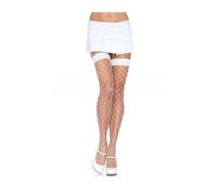 Sexy white nylon mesh tights, Size One size -1, Poids 0.041 Kg, Color White