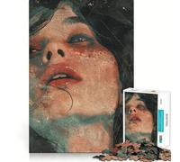 Sexy Women 1000 Pieces Jigsaws Adults Puzzles Gifts Mind Skill Toy Quiet Fun Design Assembly 38x26cm