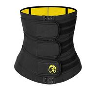 SEXYWG Waist Trainer for Women Neoprene Sauna Tummy Control Waist Trimmer Corset Slimming Body Shaper Black