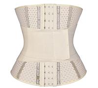 SEXYWG Women Waist Trainer Corset Tummy Control Body Shaper Breathable Shapewear Workout Slimming Belt Girdle Cincher Beige