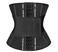 SEXYWG Women Waist Trainer Corset Tummy Control Body Shaper Breathable Shapewear Workout Slimming Belt Girdle Cincher Black