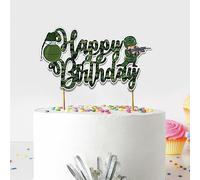 Seyal® Cool Army Trops Happy Birthday Cake Topper