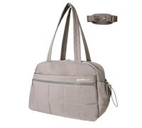 SEYATULLH Gym Bag for Women,Compact Duffle Bag for Travel,Lightweight Weekender Overnight Bag with Wet Pocket & Trolley Sleeve, Camel, Compact, Compact Travel Gym Bag