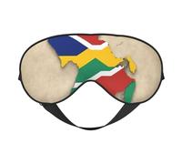 Seychelles Flag map Like a Frog Print Lightweight Sleep Mask Breathable Light-Blocking Travel Yoga Outdoor Adventures