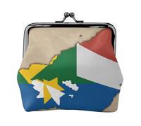 Seychelles Flag map02 Print Stylish Unique Coin Purse Cute Mini Wallet with Kiss Lock Waterproof for Coins