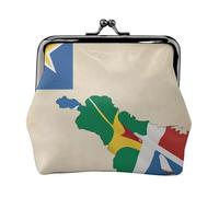 Seychelles Flag map03 Print Stylish Unique Coin Purse Cute Mini Wallet with Kiss Lock Waterproof for Coins