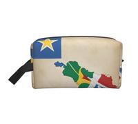 Seychelles Flag map03 Print Toiletry Bag for Men Travel Toiletry Bag, Spacious Capacity Cosmetic Bag for Women