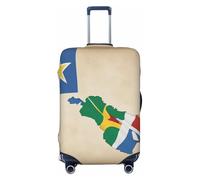 Seychelles Flag map03 Print Travel Luggage Cover Suitcase Cover Protector Suitcase Washable Baggage Covers Anti-Scratch