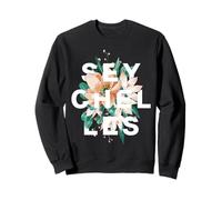 Seychelles Floral Island Flowers Tropical Design Sweatshirt