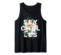 Seychelles Floral Island Flowers Tropical Design Tank Top