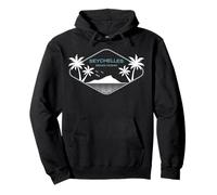 Seychelles Indian Ocean Palm Trees on an Island La Digue Pullover Hoodie