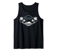 Seychelles Indian Ocean Palm Trees on an Island La Digue Tank Top