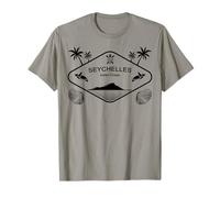 Seychelles Indian Ocean Palm Trees on an Island Sea Turtles T-Shirt