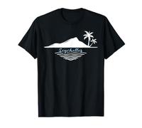 Seychelles Island Palm Trees Memory Praslin Beach Souvenir Value Graphic T-Shirt
