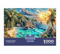 Seychelles Islands Puzzle 1000 Piece, Jigsaw Puzzle Challenge Eco-friendly Paper Puzzle for Adults & for Age 12 And Up 52x38cm/1000pcs