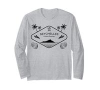 Seychelles Palm Trees on an Island Endless Beaches Long Sleeve T-Shirt