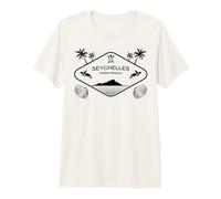 Seychelles Palm Trees on an Island Endless Beaches Premium T-Shirt