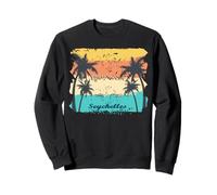 Seychelles Palm Trees on an Island La Digue Souvenir Sweatshirt