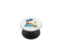Seychelles Palms Beach Souvenir PopSockets Adhesive PopGrip