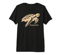 Seychelles Sea Turtle Snorkeling Lagoon Coral Reef Souvenir Premium T-Shirt
