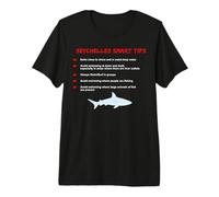 Seychelles Shark Waters Warning Snorkeling Swimming Diving Premium T-Shirt