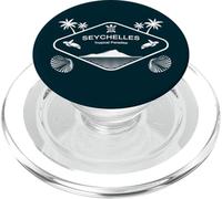 Seychelles Tropical Paradise Palm Trees on an Island PopSockets PopGrip for MagSafe
