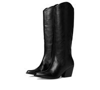 Seychelles Womens Begging You Pointed Toe Zippered Pull On Casual Boots Over the Knee Mid Heel 2-3" - Black, Black, 5 UK