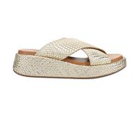Seychelles Women's Key West Metallic Leather Wedge Sandal, Gold, 4.5 UK