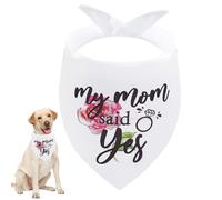 Seyezo Engagement Gifts, My Humans are Getting Married Dog Bandanas, Wedding Dog Bandanas Outfit, Pet Scarf, Engagement Party Photo Decorations, Pet Accessories for Dog Lovers, My Mom, Rose