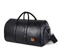 seyfocnia Convertible Travel Garment Bag,Carry on Garment Duffel Bag for Men Women - 2 in 1 Hanging Suitcase Suit Business Travel Bag, black2, OneSize, Travel