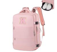 seyfocnia Laptop Backpacks Cabin Bags 40x20x25 Underseat Rucksack Bag for Women Carry-ons Hand Luggage Bag Personalised Backpacks Girls Travel Backpack(Letter K)
