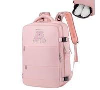 seyfocnia Laptop Backpacks for Women Personalised Backpacks Cabin Bags 40x20x25 Underseat Rucksack Backpack Carry-ons Hand Luggage Bag for Girls College Work Bag(Letter A)