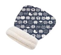 SEYIMTU Cat Sleeping Bag with PP Cotton Filling, Semi-Enclosed Cave Bed for Indoor Cats and Small Dogs, Cozy Pet Cave Bed for Kittens and Puppies Under 12 Pounds