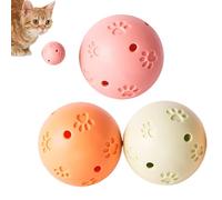 SEYIMTU Rattling Bell Ball Toy for Indoor Cats with Built-in Catnip and ABS Material, Color Changing Interactive Cat Toys Enrichment for Kittens