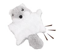 SEYIMTU Soft Plush Interactive Cat Toy Motion-Activated Squeaker for Kittens & Adult Cats (Grey)