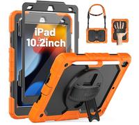SEYMAC Case for iPad 9th/8th/7th Generation 2021/2020/2019 10.2 inch Orange