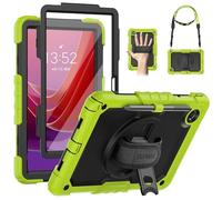 SEYMAC Case for Lenovo Tab M11 2024/ Idea Tab (2025) 11 inch, for Xiaoxin Pad/K11 LTE With 360° Rotating Stand/Hand Strap, Screen Protector, Shoulder Strap, TB-336ZU/336FU/330FU/330XU/331FC, Green