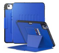 SEYMAC Full Body Protective Case for iPad Air 5th/4th Generation 10.9 Inch 2022/2020, iPad Pro 11 2022/2021/2020/2018 with 7 Angles Magnetic Stand, Card Slots, Pencil Holder, Auto Sleep/Wake, Blue