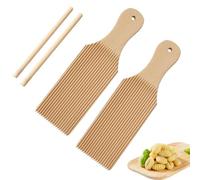 Seymal Butter Paddles Wooden, Gnocchi Boards Rolling Dough Tool with Ridge Design, Practical Maker Homemade Pasta Making Tools for Home Restaurant Kitchen, Butter Paddle