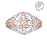 Seymal Handmade Witch’s Return-Knot Protection Ring, Celtic Knot Ring, Witches Knot Jewelry, Witchy Rings for Women