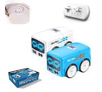 Seymal Magic Mini Bus Toy, RC-Controlled with Auto Expressions & 4 Play Modes - smart sensor vehicle with gesture drive, line-following action, remote steering, interactive mini car fun