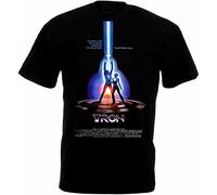 SEymo Tron Movie Poster T-Shirt Black Mens Tees XXL