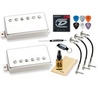 Seymour Duncan Seth Lover P.A.F. Vintage Output SH-55 Electric Guitar Humbucker Set, Nickel with Tonebird Tool, Strings, Picks, Polish, MXR Cable Bundle for Jazz, Blues, Classic Rock 11108-20-Nc