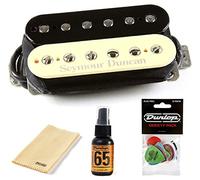 Seymour Duncan SH-4 JB Model Humbucker Pickup - Bundled with Dunlop Pick Pack, Platinum 65 Cleaner-Polish, and Polish Cloth (Zebra)