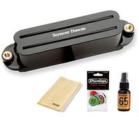 Seymour Duncan SHR-1B Hot Rails Strat Bridge Pickup - Bundled with Dunlop Pick Pack, Platinum 65 Cleaner-Polish, and Polish Cloth (Black)
