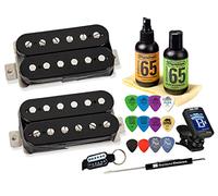 Seymour Duncan Slash 2.0 Electric Guitar Humbucker Pickup Set with Tonebird Care,Picks,Tuner,Tool Bundle Hotter APH-2 11104-20 (Black)